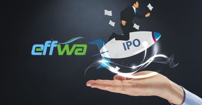 A graphical representation showing the high subscription rates for Effwa Infra and Research Limited's IPO, highlighting the significant demand from various investor categories.