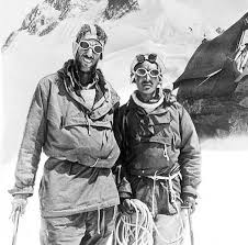 Edmund Hillary and Tenzing Norgay, the first climbers to summit Mount Everest in 1953.