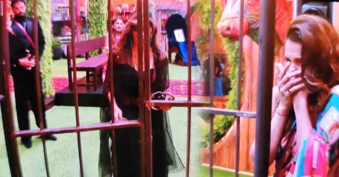 Janhvi being punished in Bigg Boss Marathi Season 5