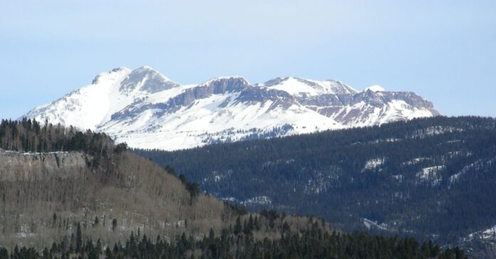 High-altitude mountain with cold air